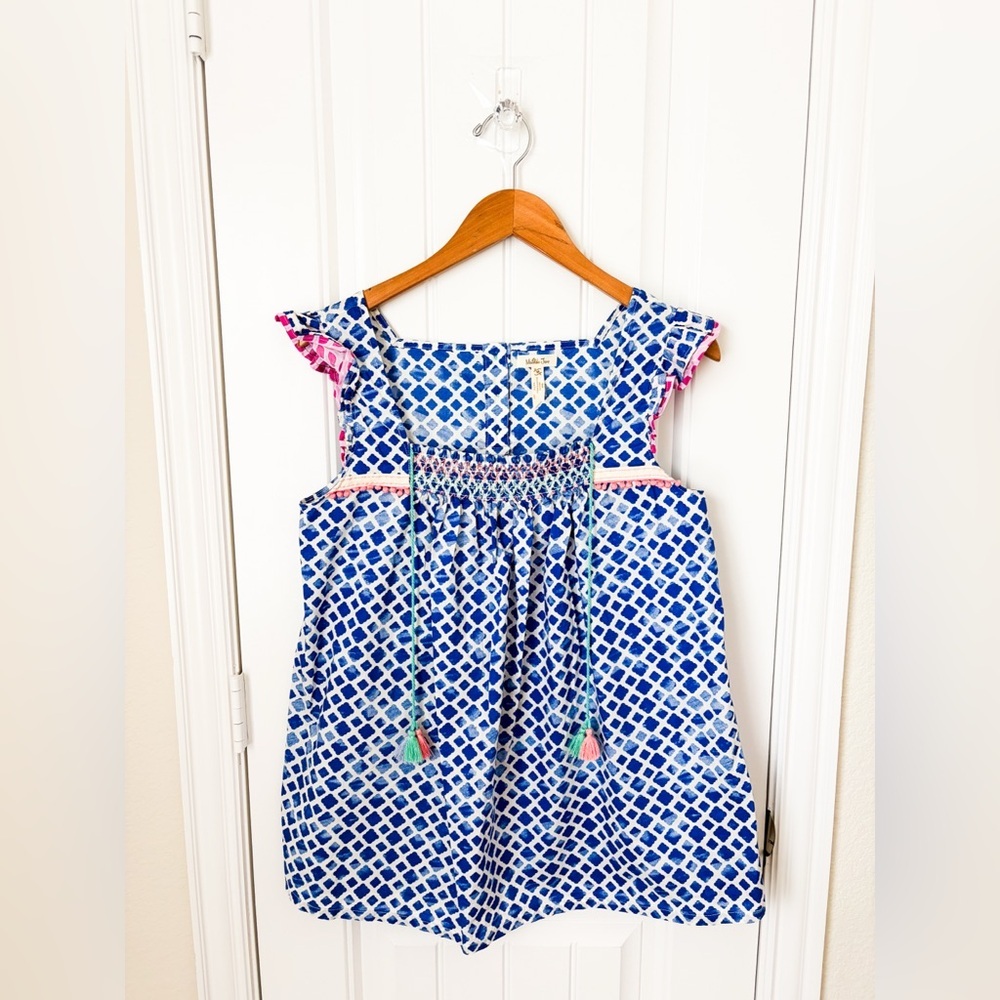 Matilda Jane Smocked Wandering Waters Top Size Medium